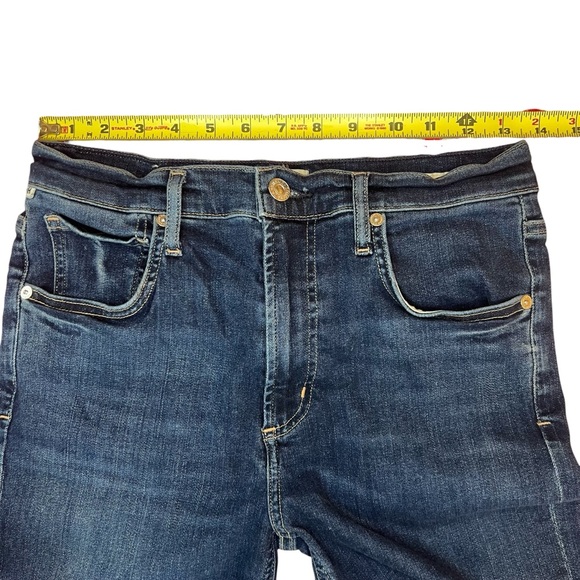 CITIZENS OF HUMANITY Isola High Rise Straight Crop Dark Jeans Women's Size 28 - Picture 13 of 16